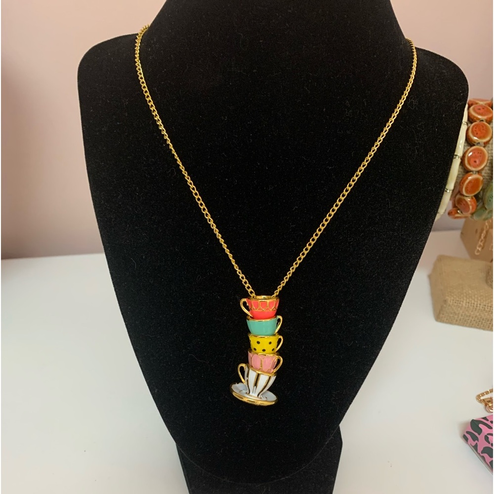 Yea cup and saucer necklace